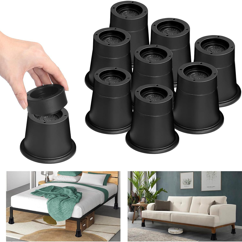 Furniture Hardware Legs - 4Pcs Heavy Duty Furniture Riser Round