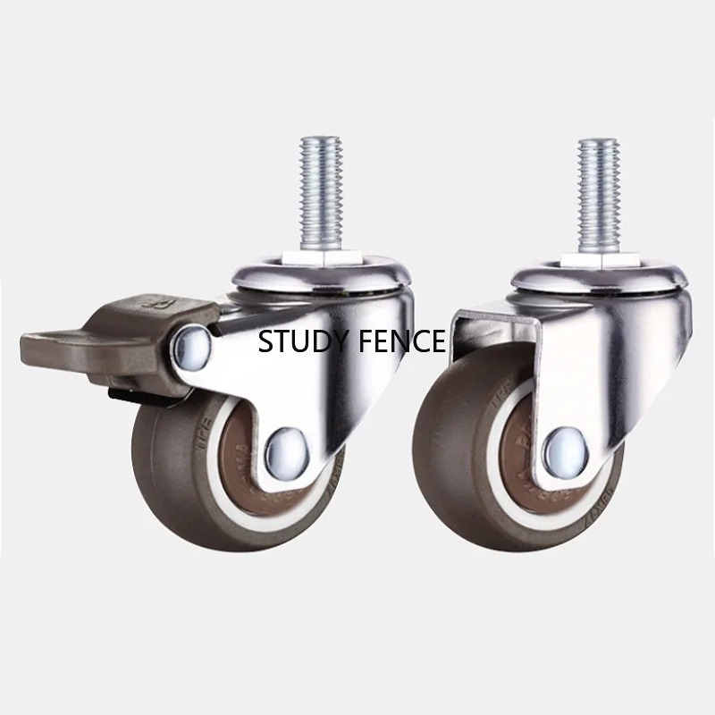 Office Furniture Hardware - 4pcs of Them M6 Screw Casters