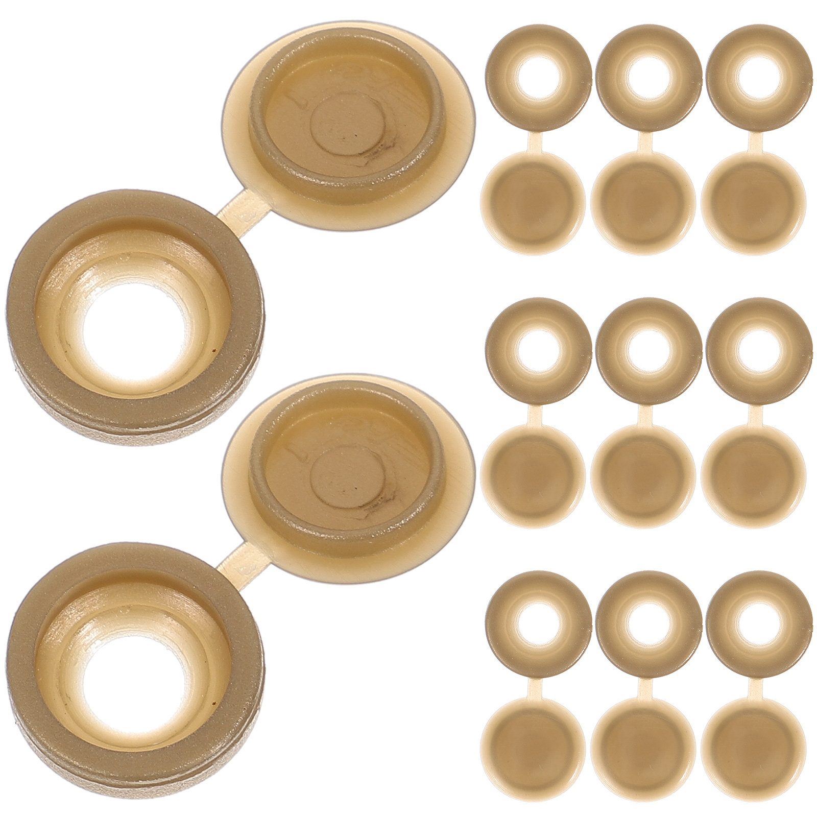 Furniture For Hardware Shop - 100Pcs Plastic Screw Covers Hinged Decorative