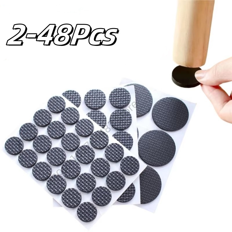 Furniture Hardware Legs - 2-48Pc Self Adhesive Black Furniture Leg