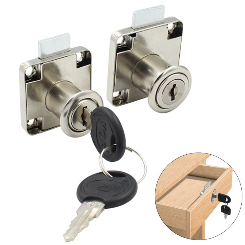 Office Furniture Hardware - Zinc Alloy Drawer Lock with 2