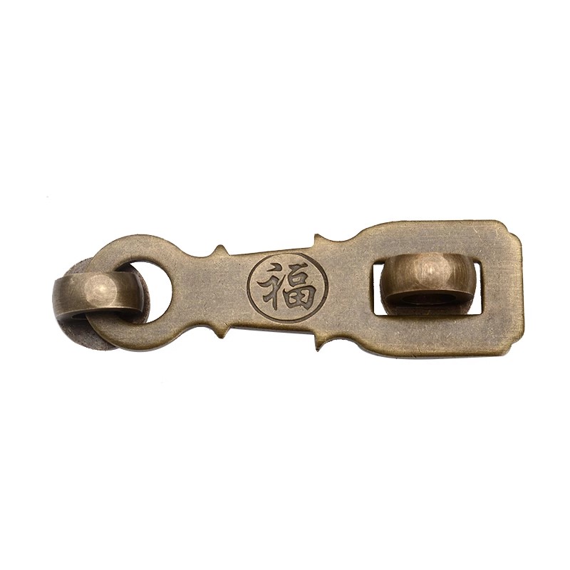 Furniture Hardware Brass - FU Furniture Door Brass Hasp Cabinet