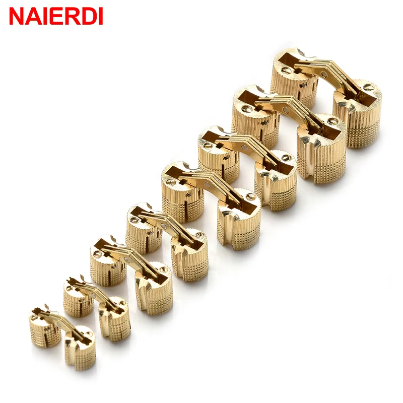 Furniture Hardware Brass - NAIERDI Copper Brass Furniture Hinges 8-18mm