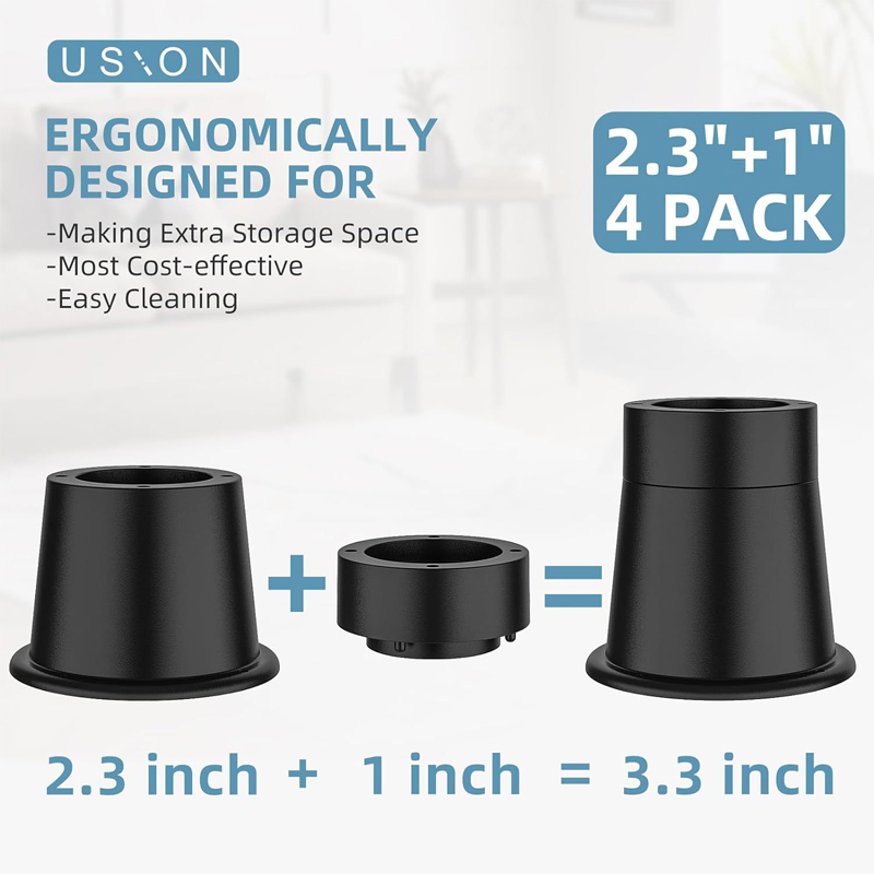 4Pcs Heavy Duty Furniture Rise - Furniture Hardware Legs ulasan dan harga