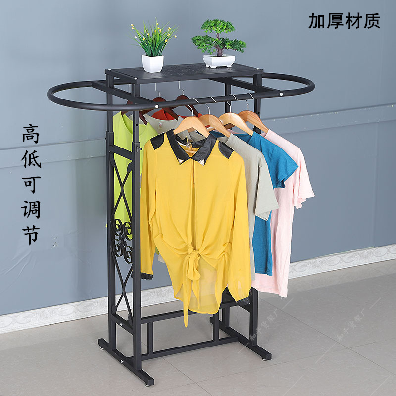 Iron Clothing Store Oval Shelf - Furniture Hardware Store ulasan dan harga