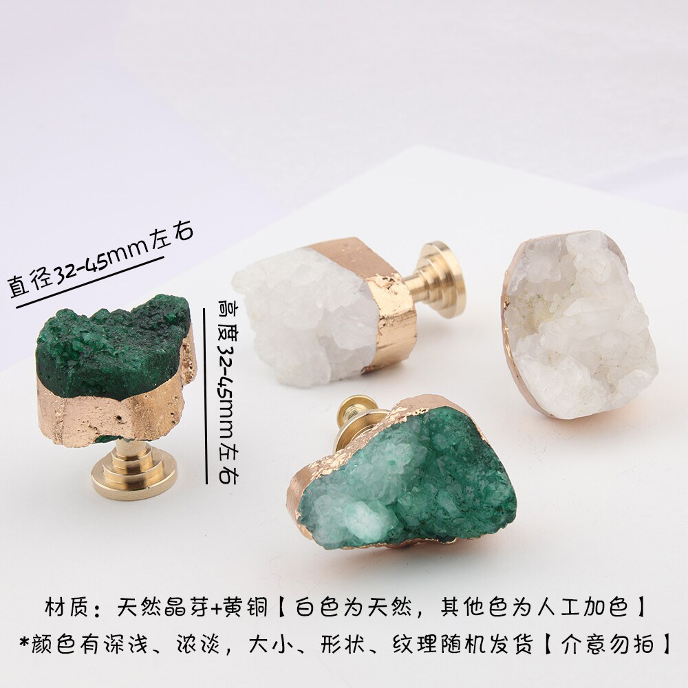 Natural White Crystal Tooth Pl - Furniture Hardware Brass ulasan dan harga
