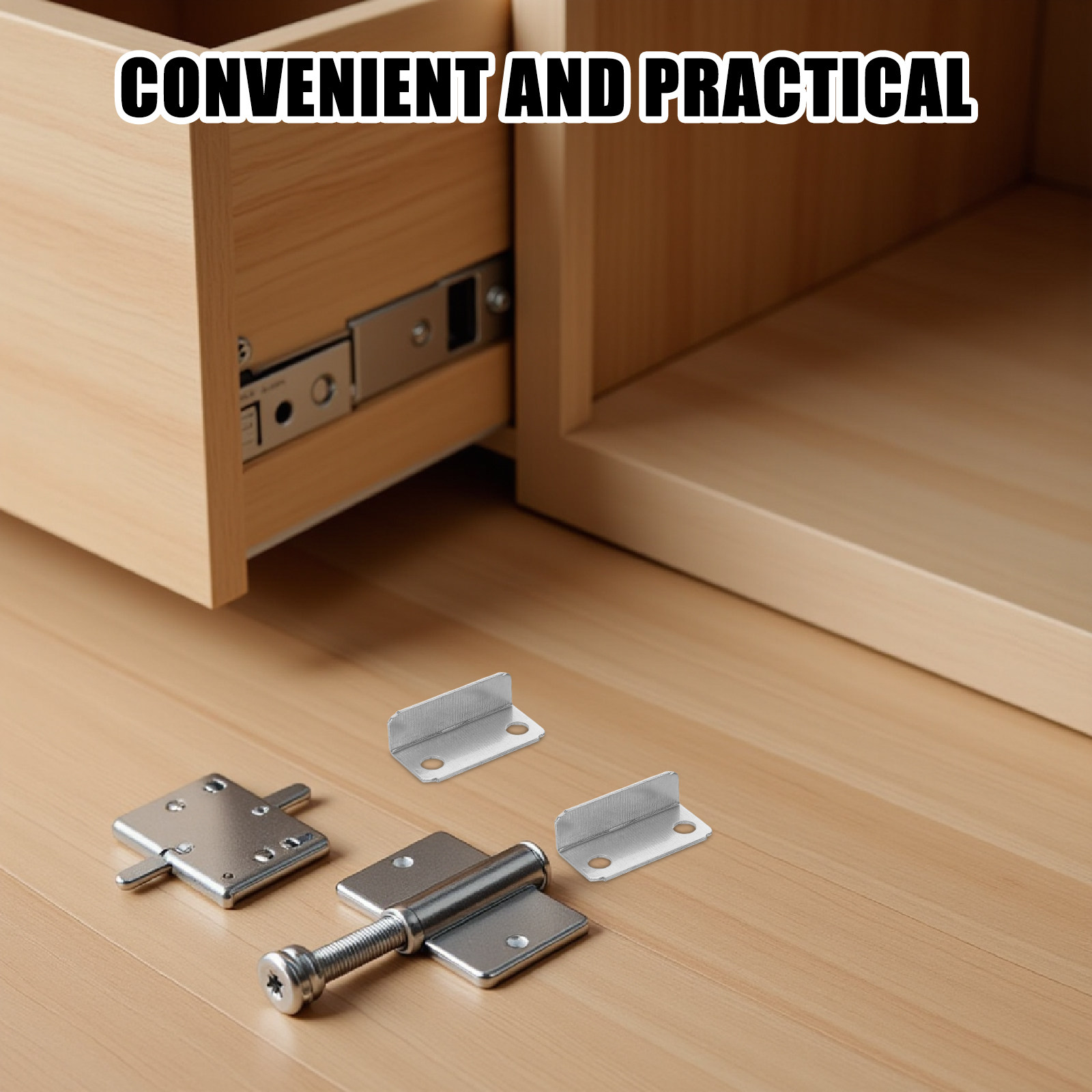 200Pcs Drawer Lock Strike Plat - Office Furniture Hardware ulasan dan harga