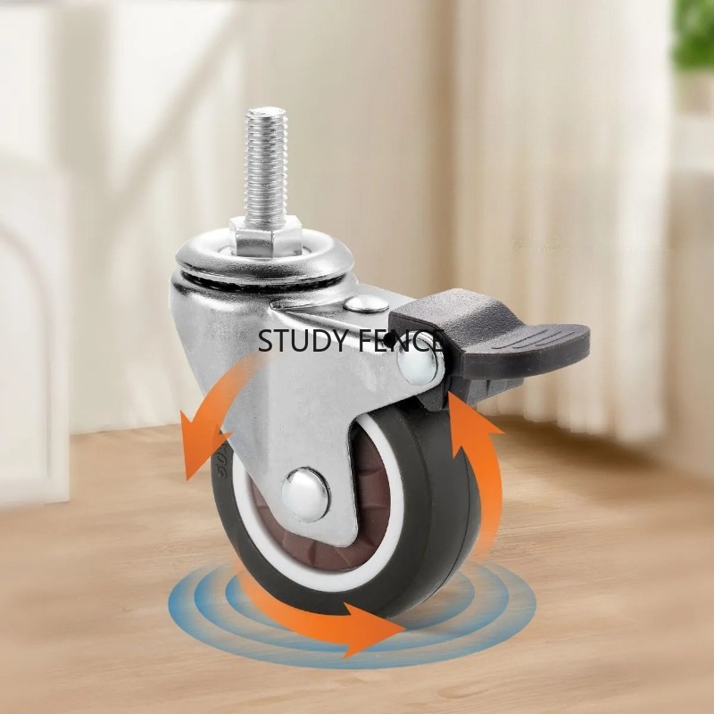 4pcs of Them M6 Screw Casters  - Office Furniture Hardware ulasan dan harga