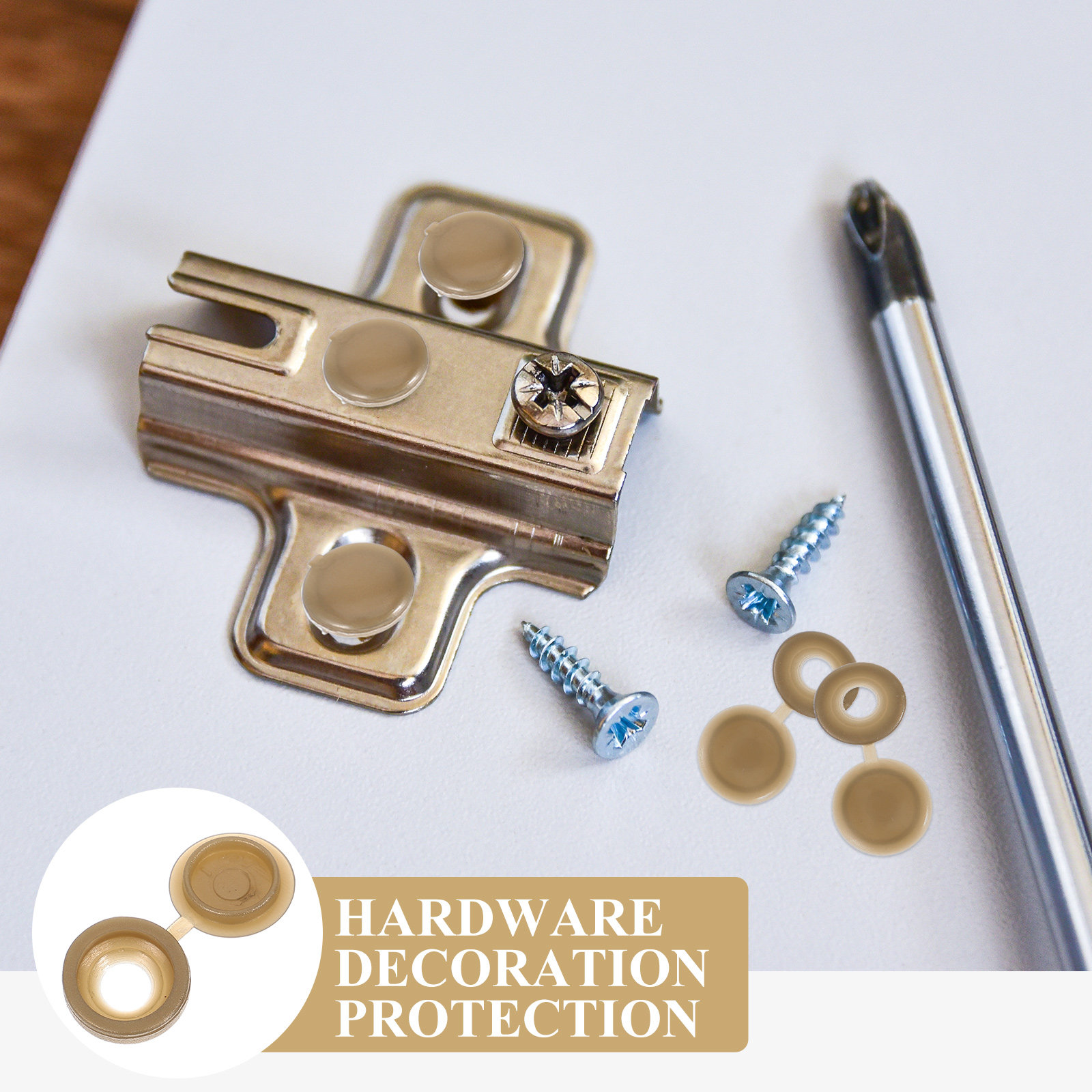 100Pcs Plastic Screw Covers Hi - Furniture For Hardware Shop ulasan dan harga