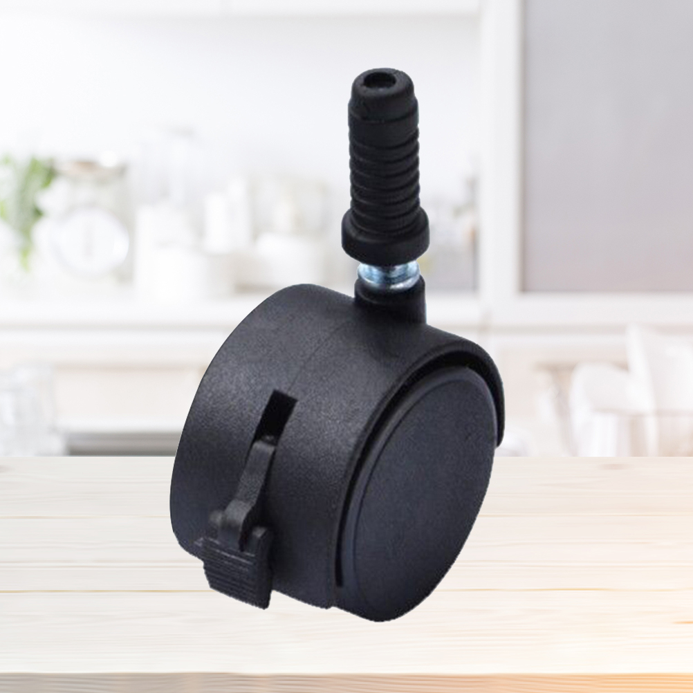 4Pcs Swivel Caster Wheels Blac - Office Furniture Hardware ulasan dan harga