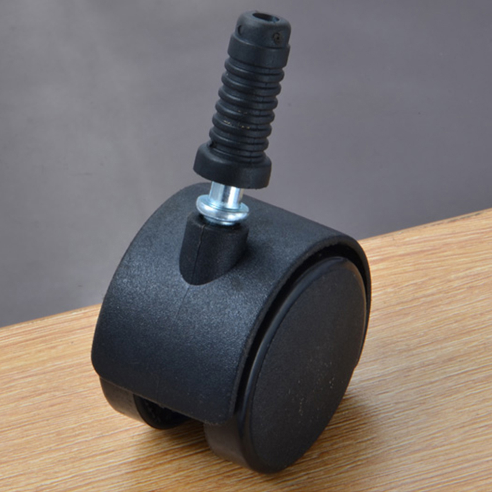 4Pcs Swivel Caster Wheels Blac - Office Furniture Hardware ulasan dan harga