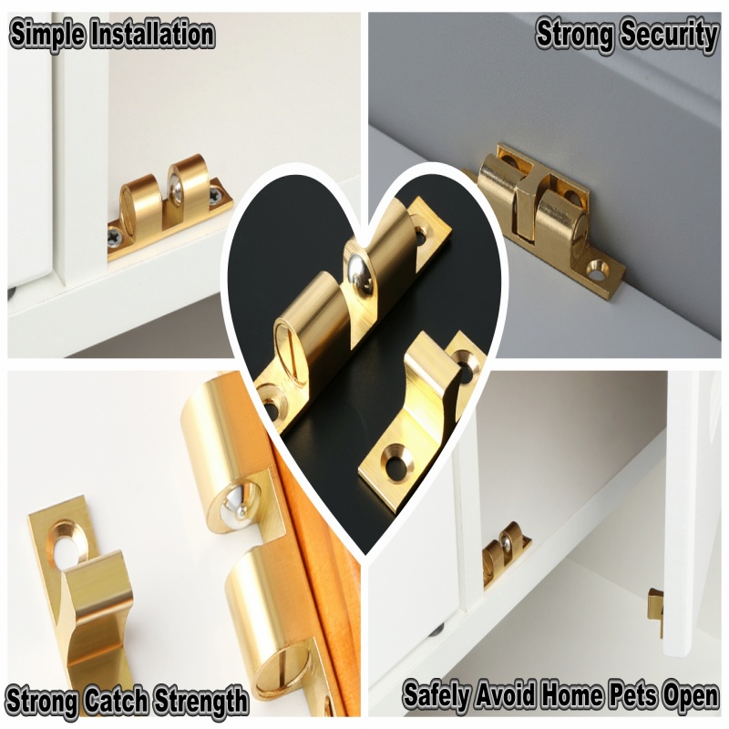 3/6pcs Cabinet Closet Door Bal - Furniture Hardware Brass ulasan dan harga