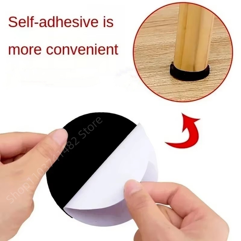 2-48Pc Self Adhesive Black Fur - Furniture Hardware Legs ulasan dan harga