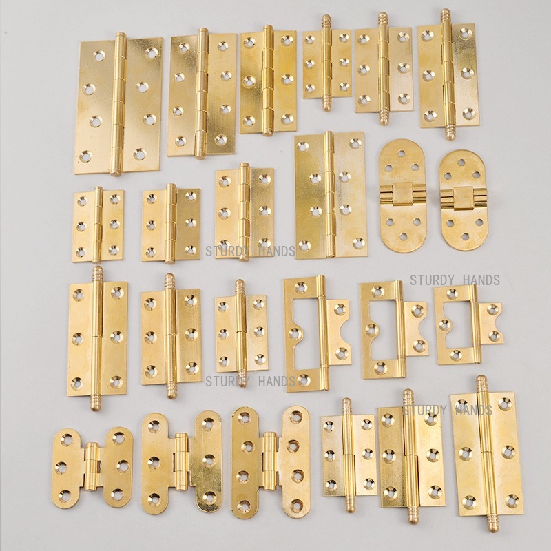 10pcs Brass Hinges, Gold Hinge - Furniture Hardware Brass ulasan dan harga