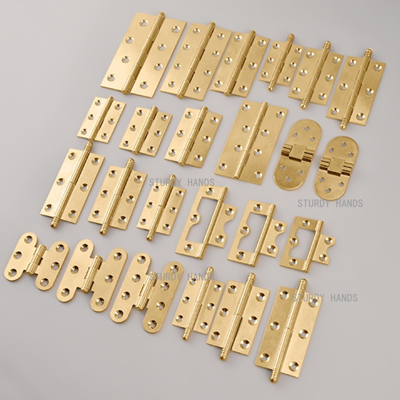 10pcs Brass Hinges, Gold Hinge - Furniture Hardware Brass ulasan dan harga