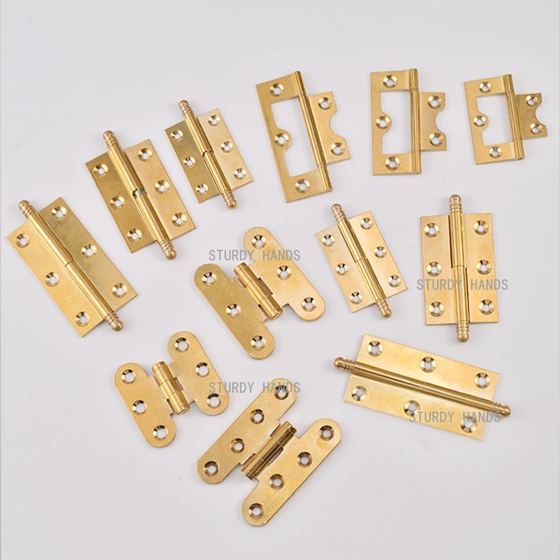 10pcs Brass Hinges, Gold Hinge - Furniture Hardware Brass ulasan dan harga