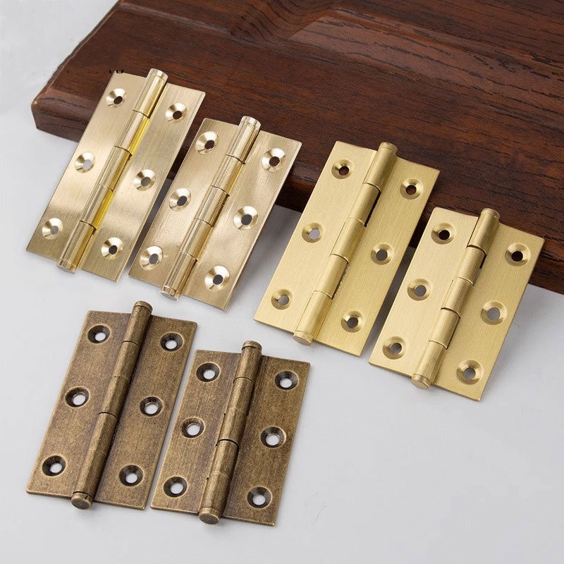 4Pcs Antique Brass Door Hinges - Furniture Hardware Brass ulasan dan harga