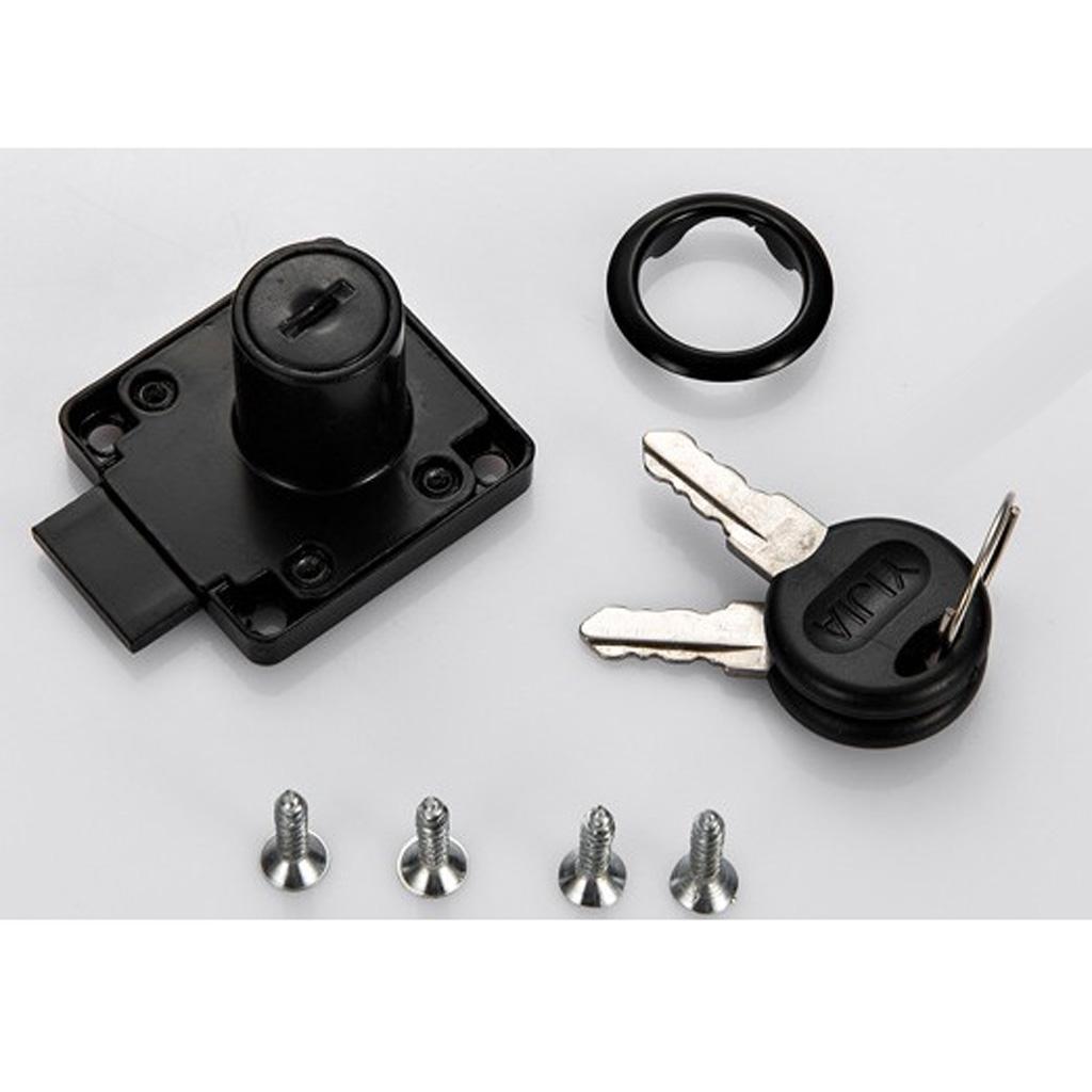 2x Drawer Locks with 2 Lock Ke - Office Furniture Hardware ulasan dan harga