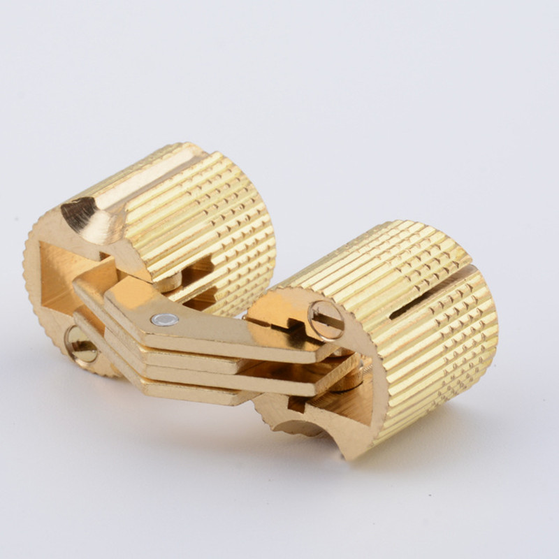 2pcs Copper Barrel Hinges Cyli - Furniture Hardware Brass ulasan dan harga