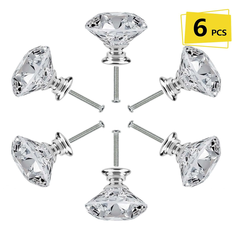 6Pcs Cabinet Knob with Screws  - Furniture Hardware Legs ulasan dan harga