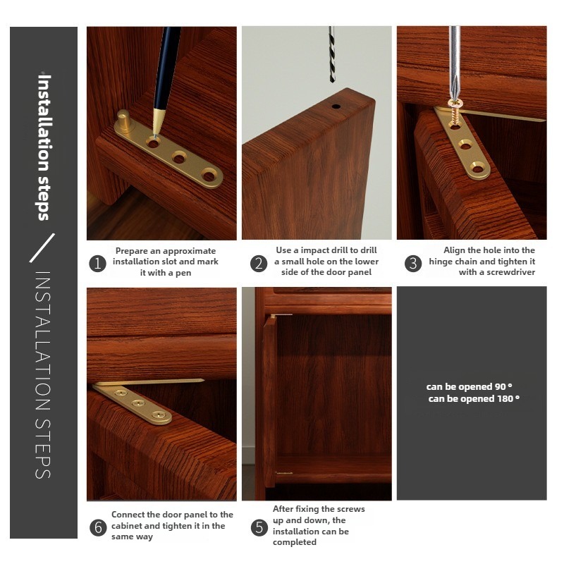Pivot Hinge Copper 90/180 Degr - Furniture Hardware Brass ulasan dan harga