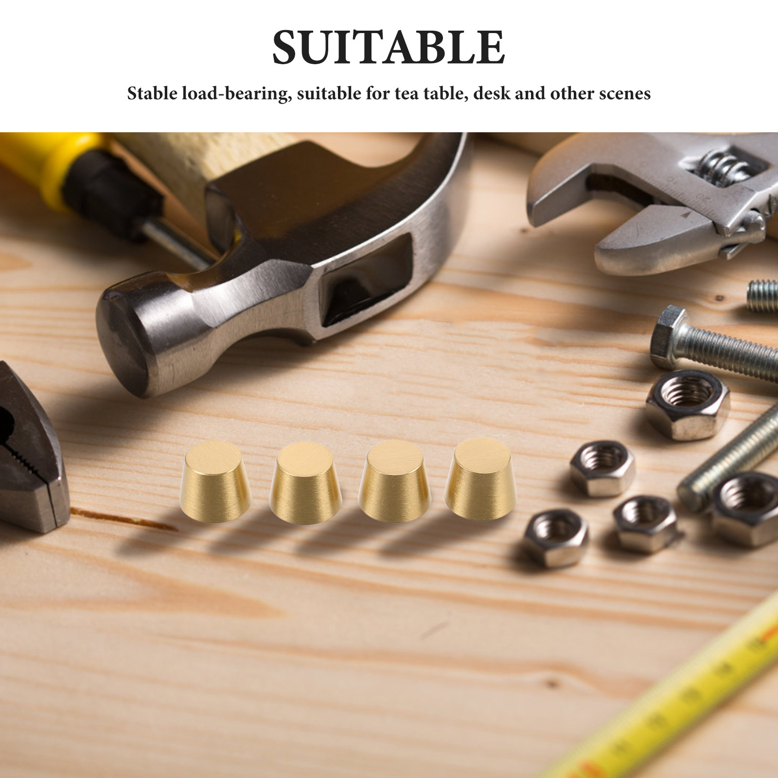 8Pcs Brass Riser Feet Furnitur - Furniture Hardware Brass ulasan dan harga