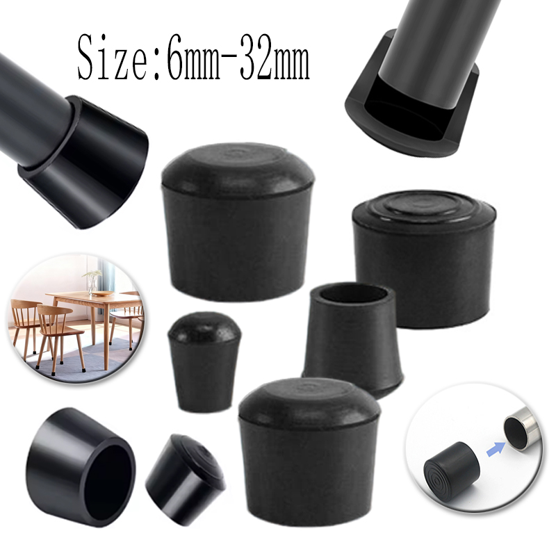 Round Rubber Chair Leg Pad 6/7 - Furniture Hardware Legs ulasan dan harga